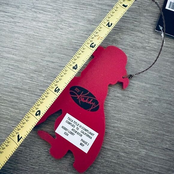 Boxer Dog Wooden Christmas Holiday Ornament - Picture 2 of 2